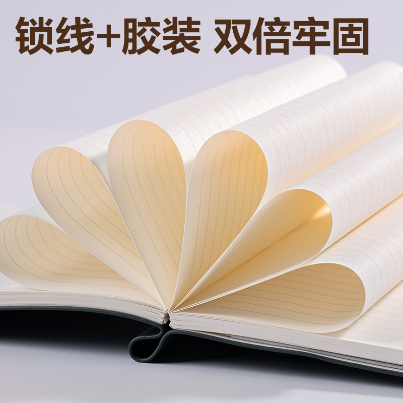 得力22215商務(wù)插筆皮面本207mm*140mm/ 96張(藍(lán)色)
