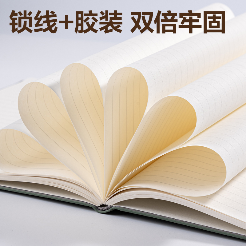 得力BP156輕商務(wù)皮面本 16K-245mm*171mm/80張(綠色)(本)
