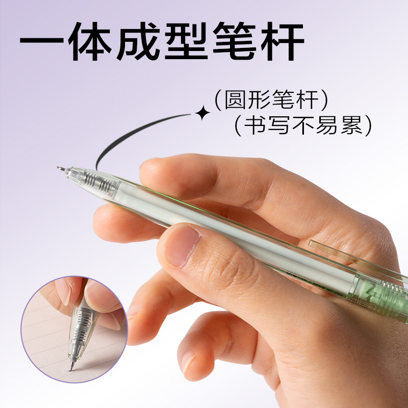 得力SA372速干按動(dòng)常規(guī)中性筆0.5mmST頭(黑)(支)