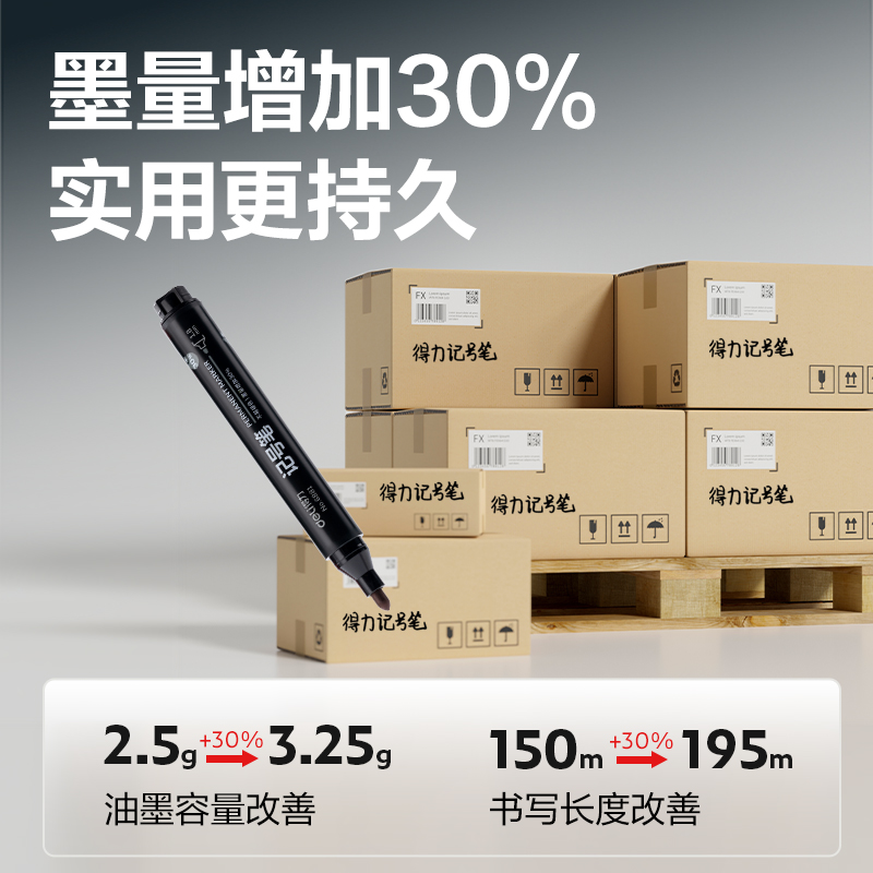 得力SK150記號(hào)筆(混)(盒)