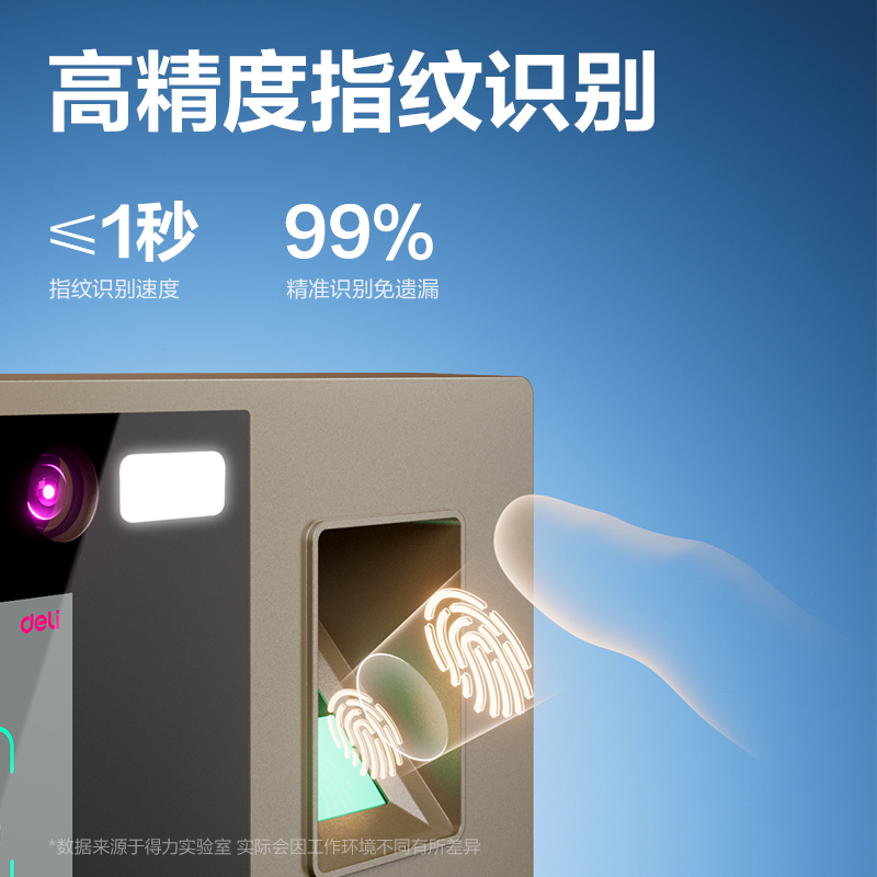 得力33800W PRO人臉識別考勤機(銀灰)(臺）