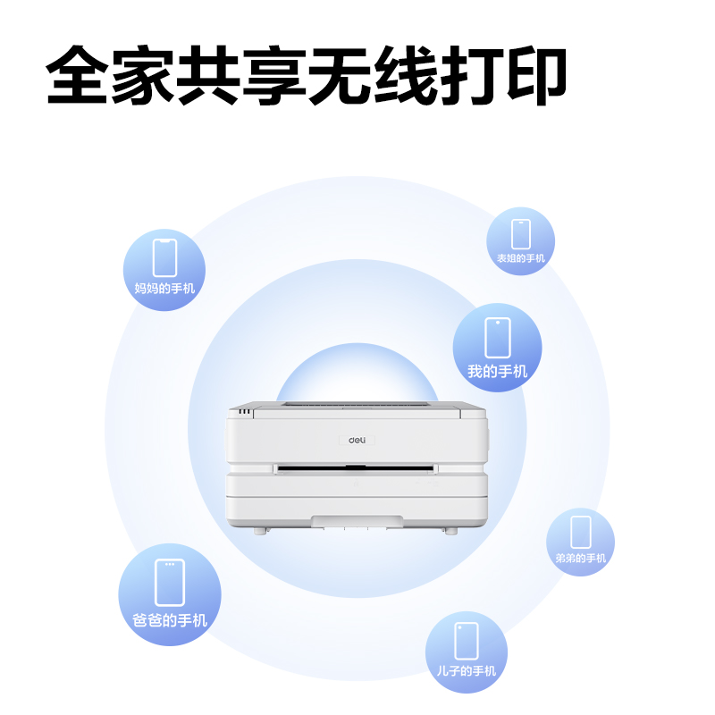 得力P3100DN黑白激光打印機(白色)(臺)