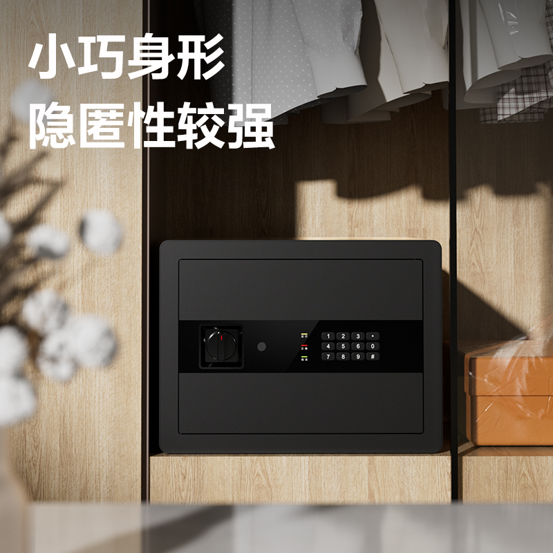 得力AE219電子密碼保管箱H300(黑色)(臺)