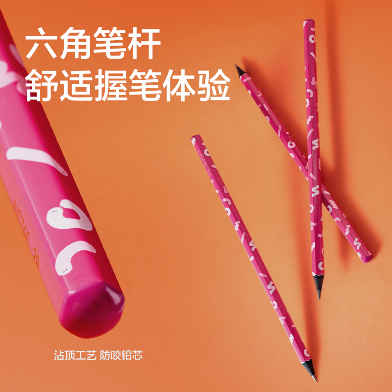 紐賽NS745-2B蛇年黑木六角桿紐賽鉛筆2B(混)(10支/盒)