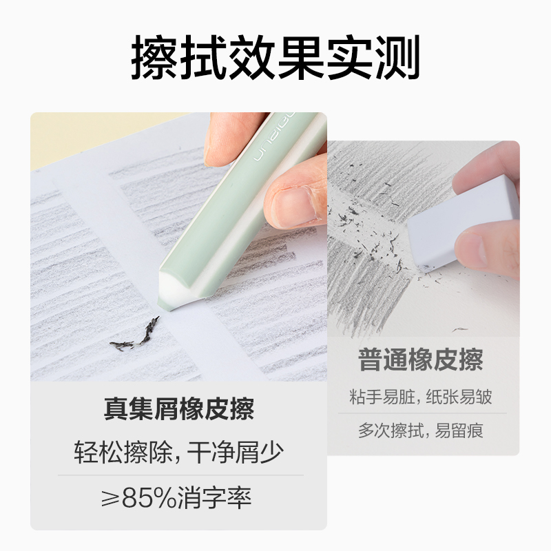 得力NS038-1紐賽5色筆形橡皮擦(混)(盒)