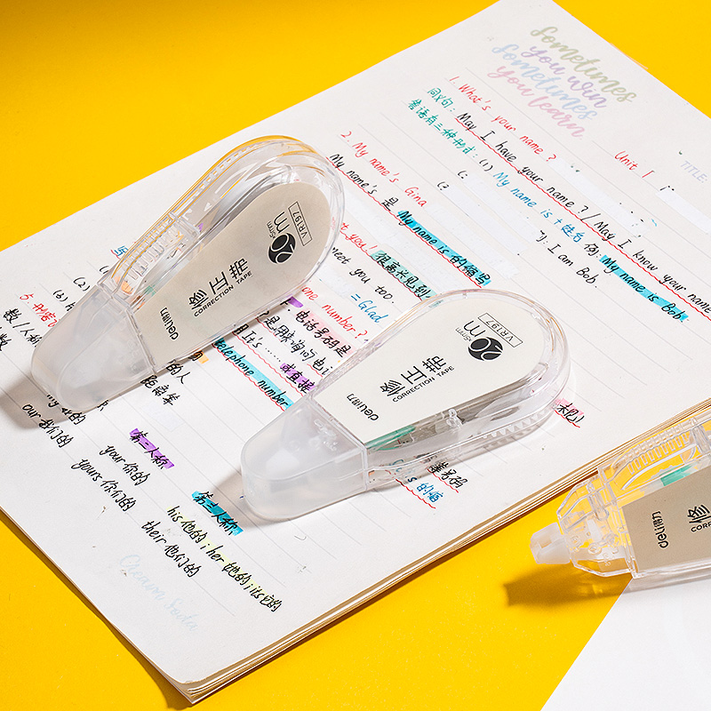 得力VR197修正帶套裝5mm*100m膜帶(透明)(套)
