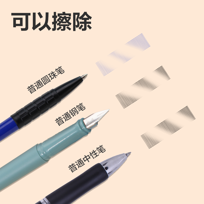 得力VP475五支裝磨砂橡皮擦(半砂)(混)(盒)