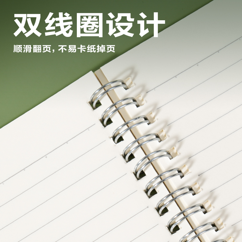 得力BDLA5-01PP螺旋本-A5 80張(橫線)(本)