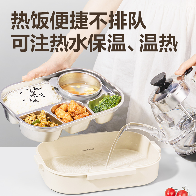 得力LM812便當盒(白)(盒)
