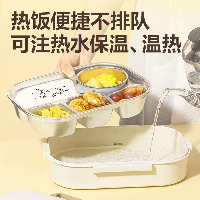 得力LM811便當(dāng)盒(白)(盒)