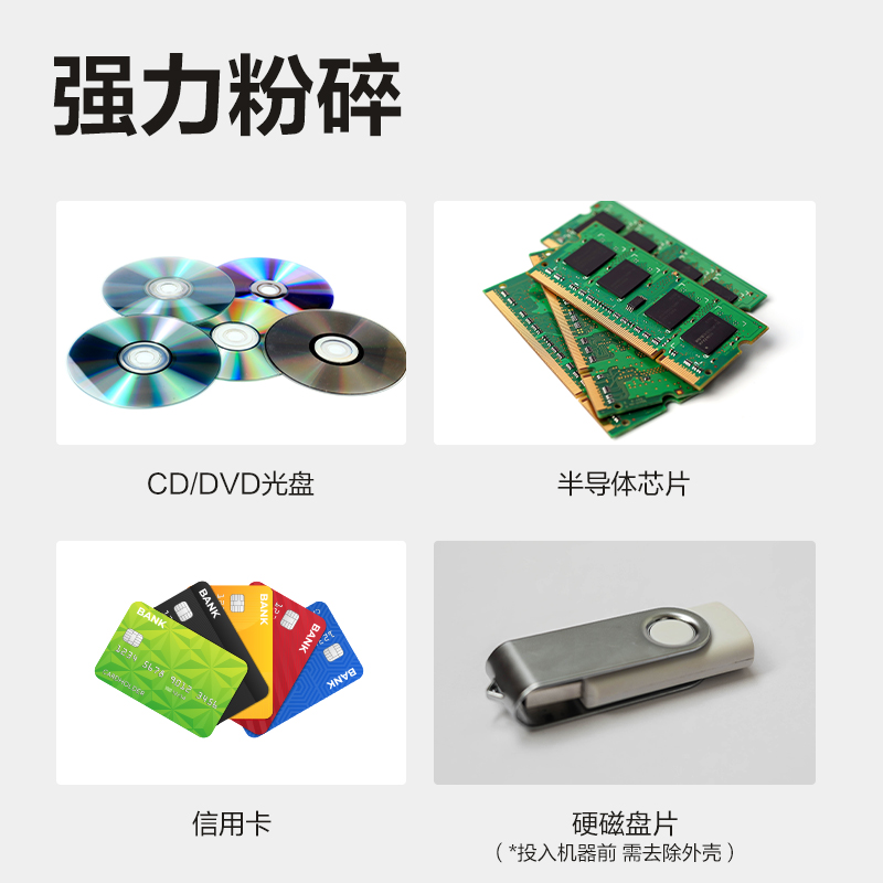 得力SE610多功能存儲(chǔ)介質(zhì)銷毀機(jī)(白色)(臺(tái))