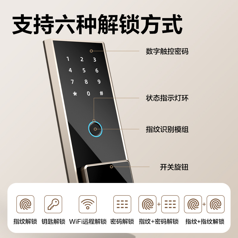 得力AE66-ZMW指紋密碼(WiFi)保管箱H600(白色)(臺)