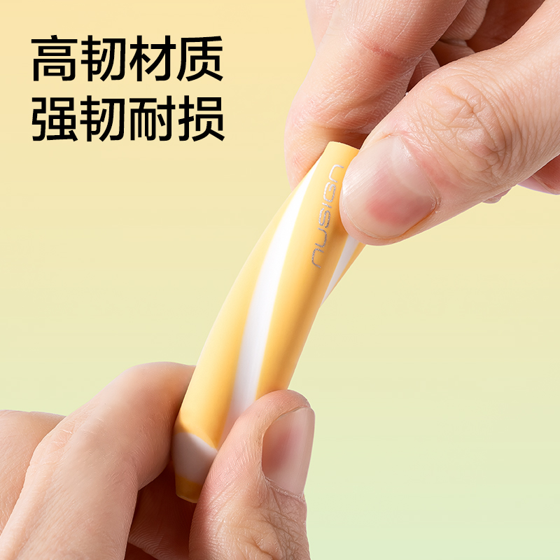得力NS038-2紐賽黃綠色筆形橡皮擦(混)(盒)