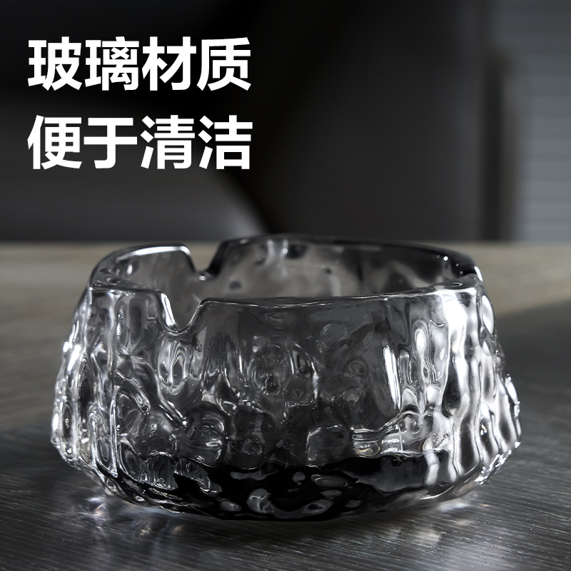 得力LQ173幾何煙灰缸(小號(hào))(玻璃)((黃色)(1個(gè)/盒)