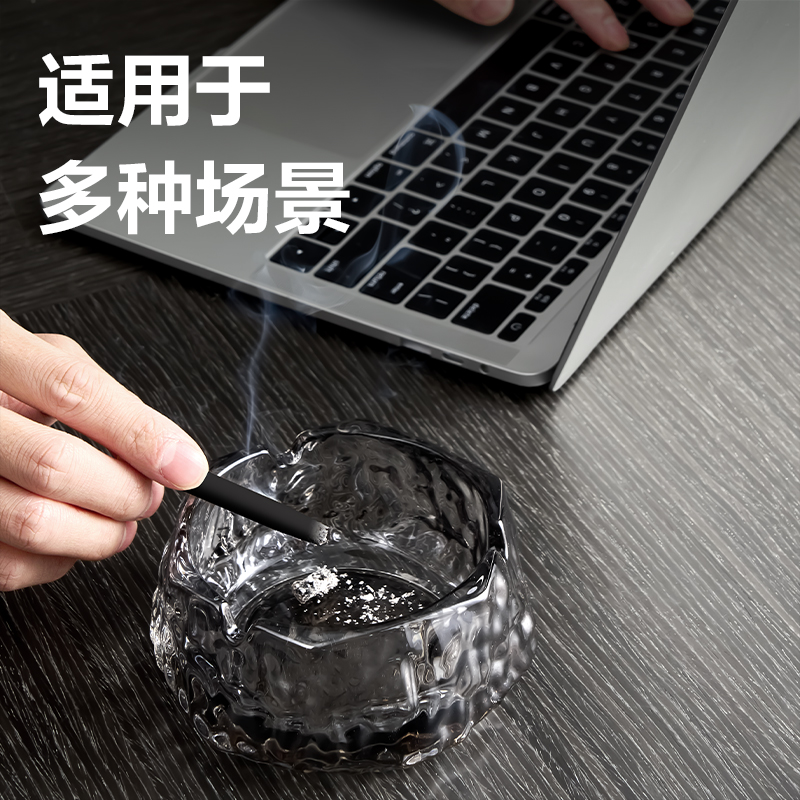 得力LQ173幾何煙灰缸(小號(hào))(玻璃)((黃色)(1個(gè)/盒)