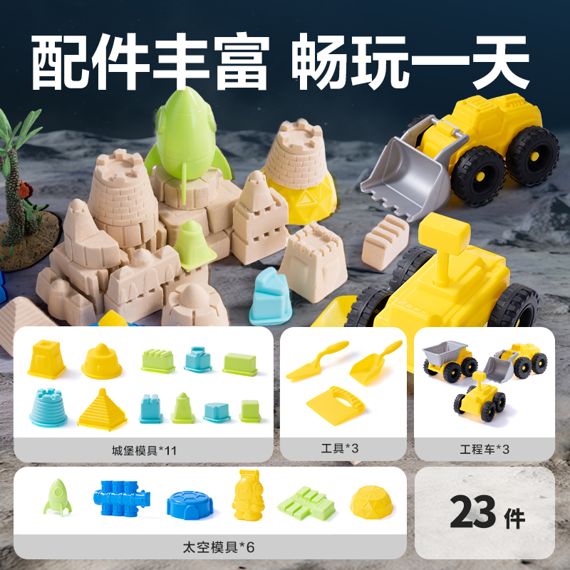 得力YC256云柔沙系列太空探險(xiǎn)主題工具箱套裝(混)(箱)