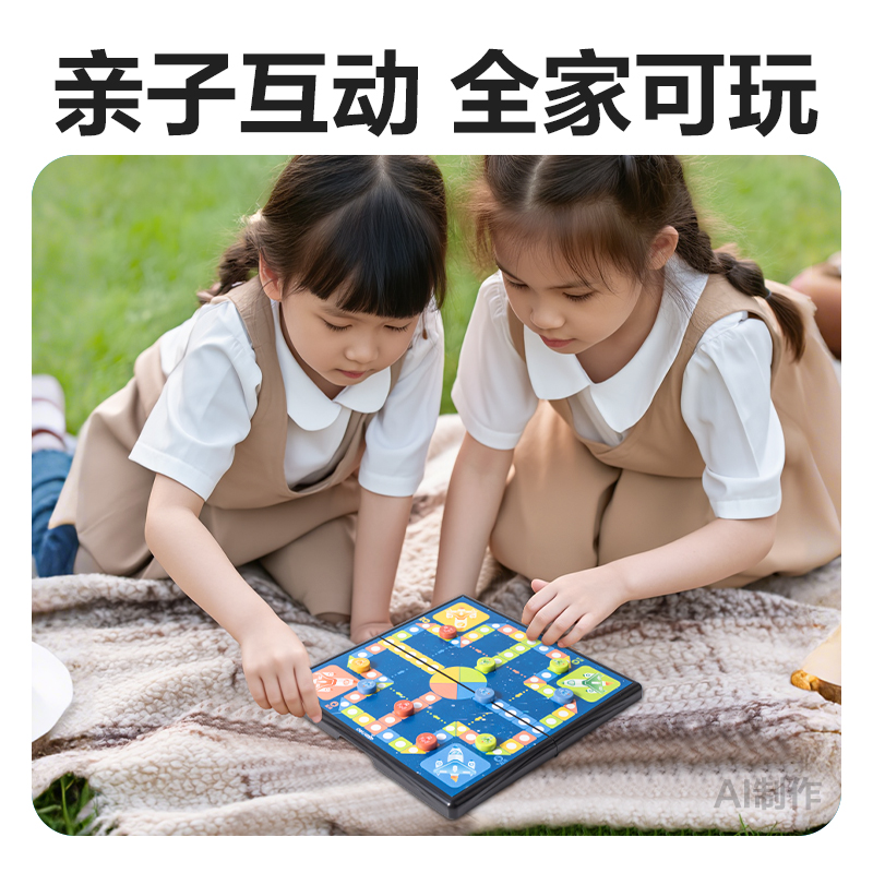得力YW175-F磁石飛行棋(混)(盒)