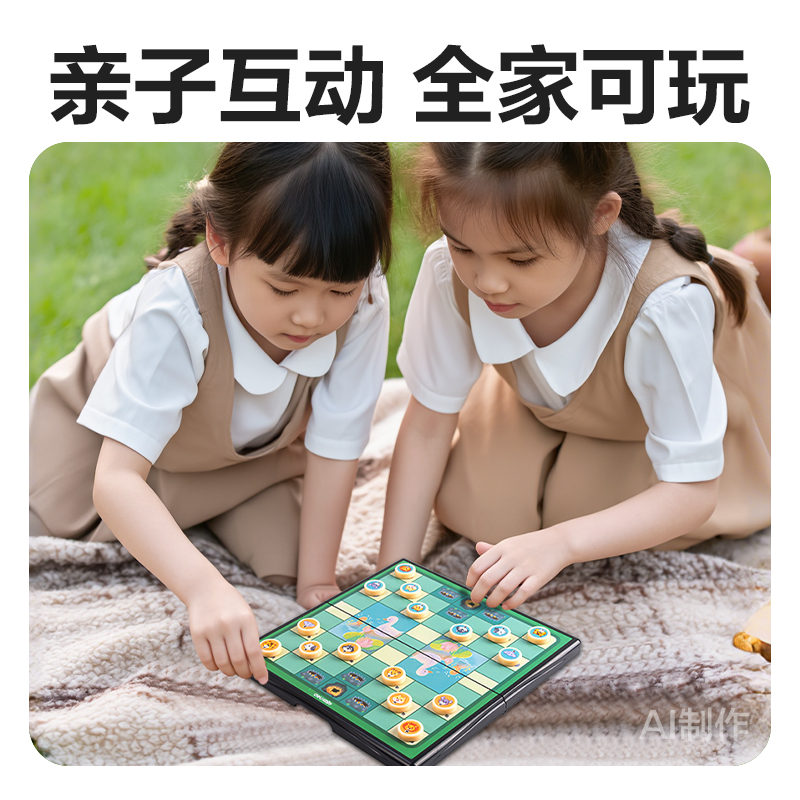 得力YW175-D磁石斗獸棋(混)(盒)