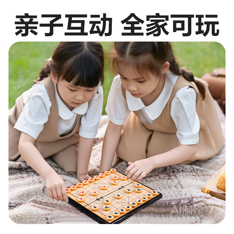 得力YW175-X磁石象棋(混)(盒)