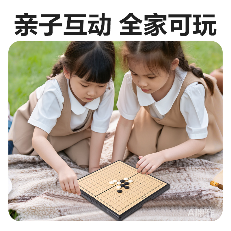 得力YW175-W磁石五子棋(混)(盒)