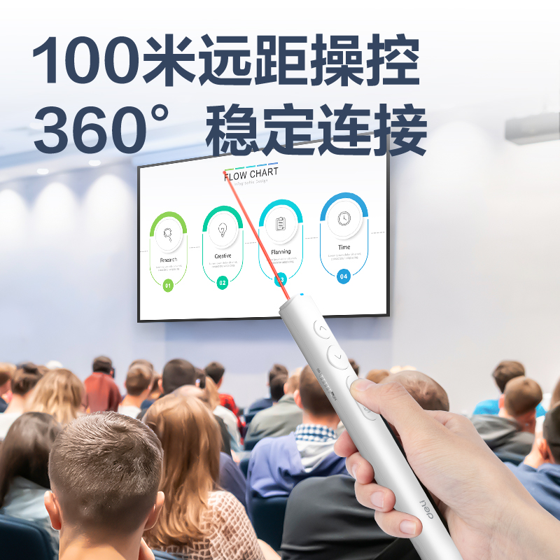 得力MA110激光翻頁筆_激光翻頁筆(白)(支)