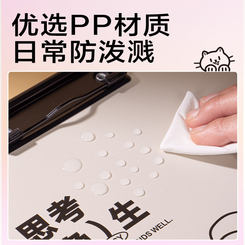 得力PE134線條獨(dú)白A4單板夾(混)(個(gè))