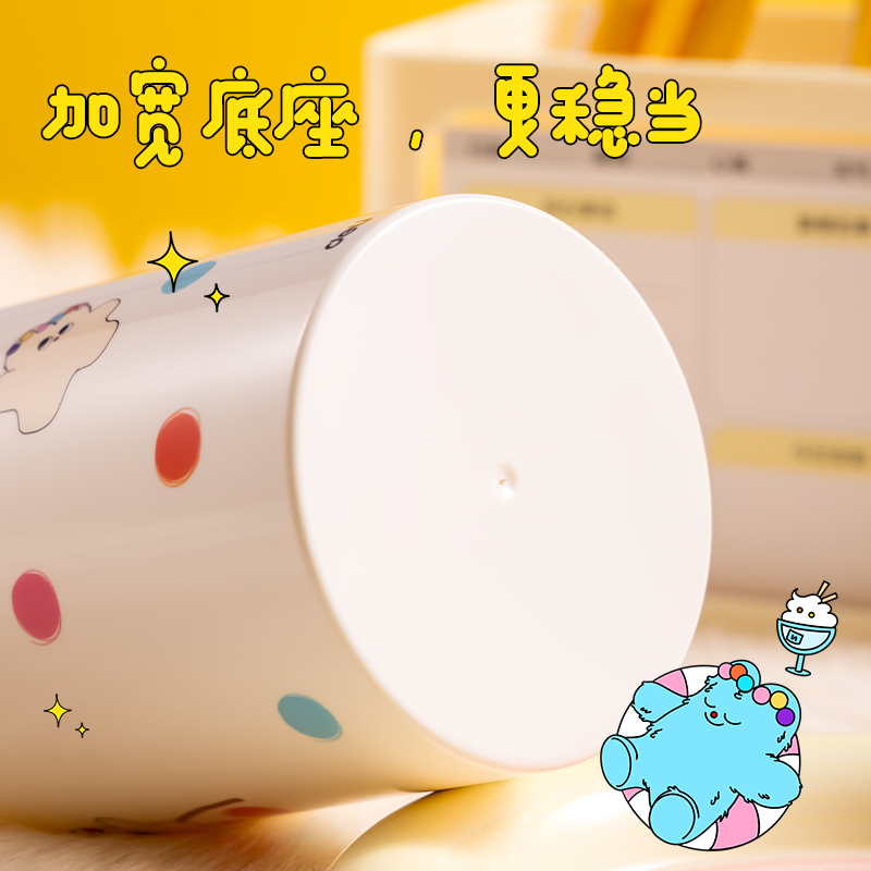 得力PK450奶噗噗筆筒(白色)(個(gè))