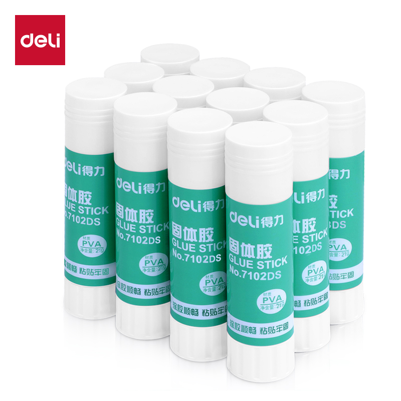 得力7102DS固體膠(電商專供)PVA(白色)(21g/支)