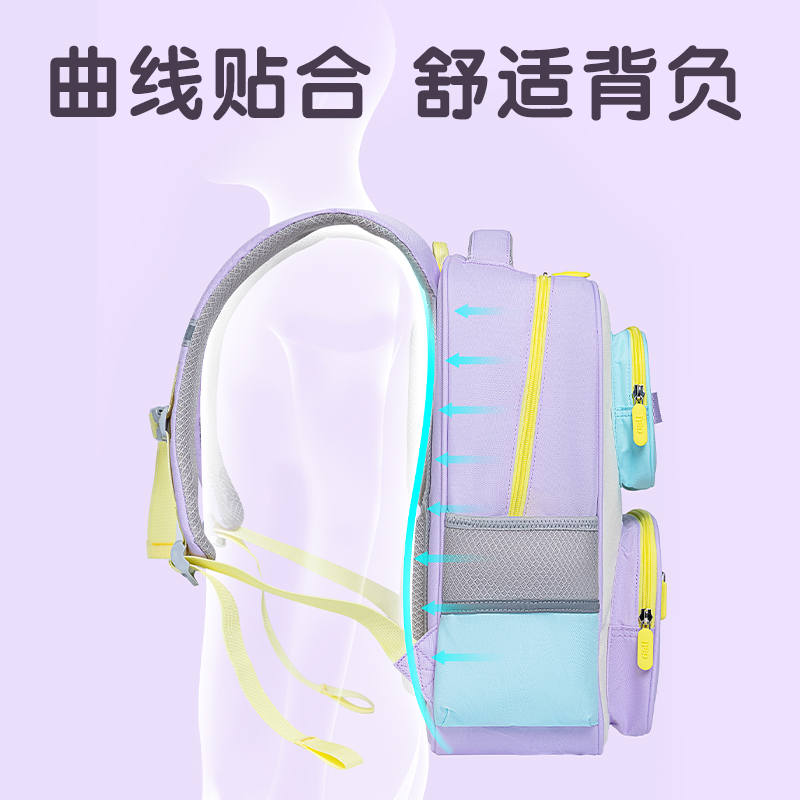 得力BB197出色系列小學生書包(藍)(個)