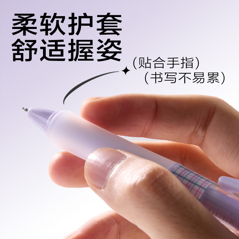 得力SA297方寸格速干按動(dòng)學(xué)生中性筆0.5mmST筆頭(黑)(支)