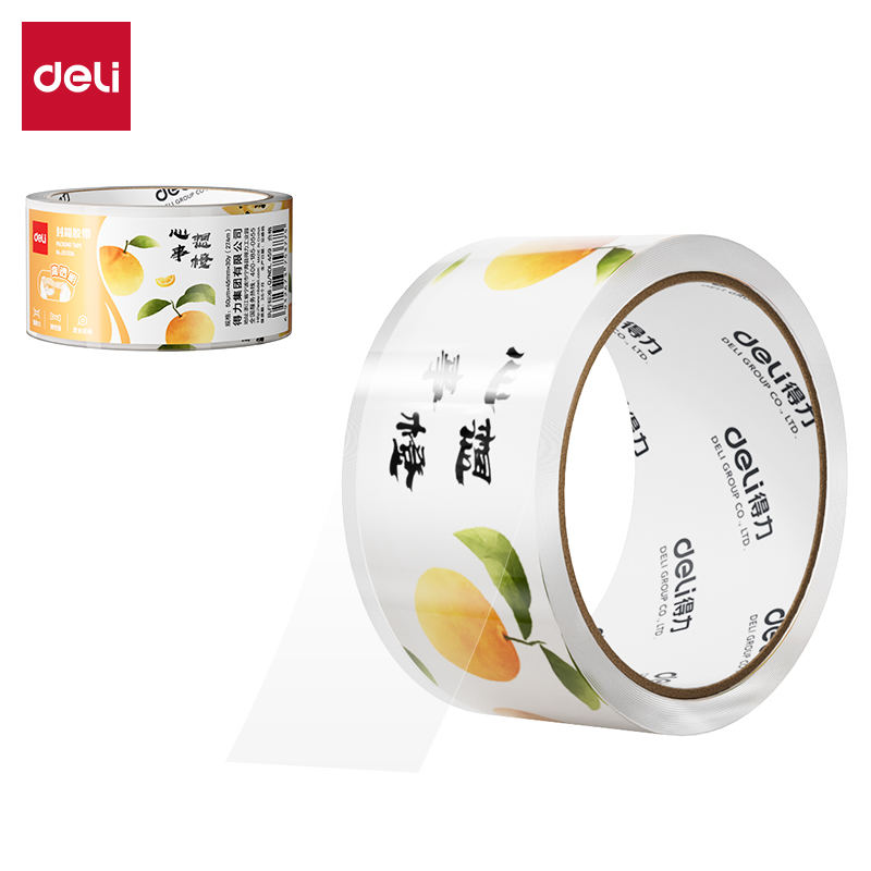 得力JD103A水果封箱膠帶45mm*50um*30y(透明)(卷)