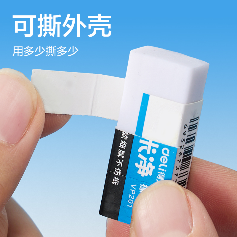 得力VP201納米凈橡皮擦（?。?混)(塊)