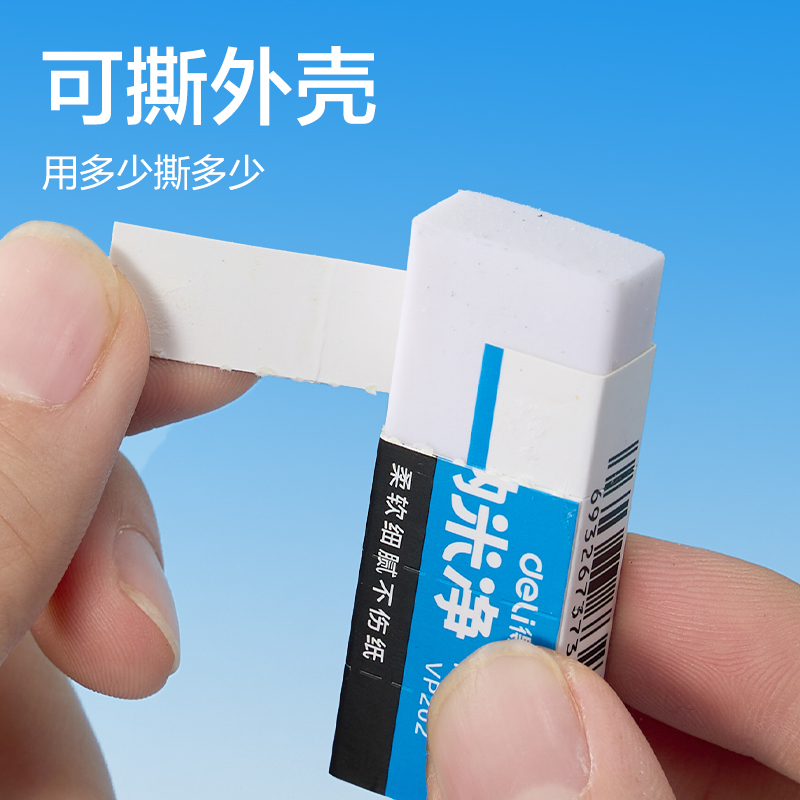 得力VP202納米凈橡皮擦（中）(混)(塊)