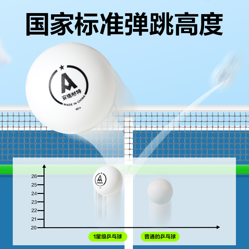 安格耐特FH280-W一星級(jí)乒乓球泡殼裝(6只裝)(白)(盒)