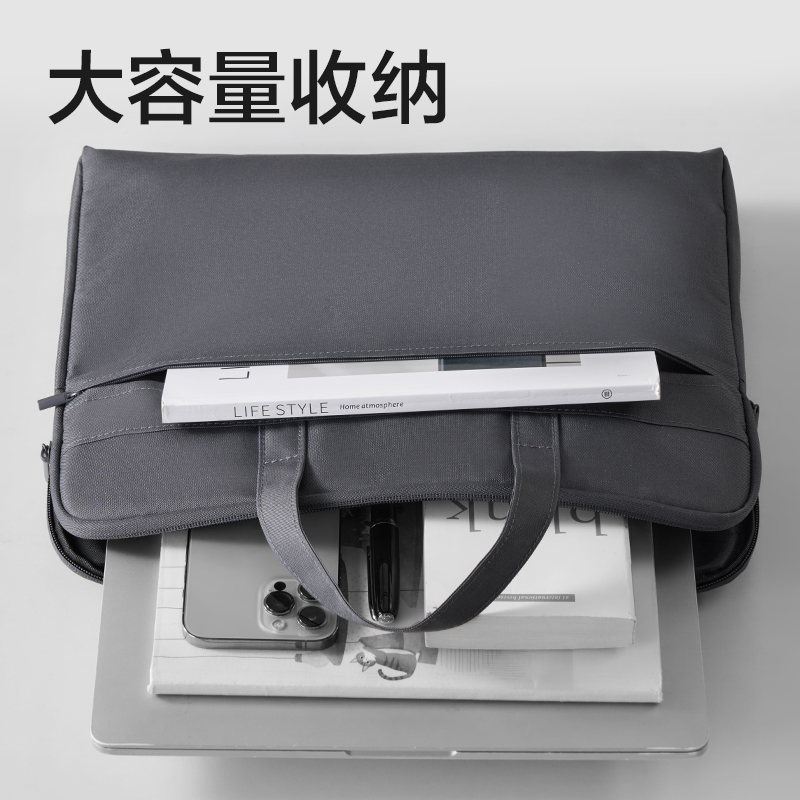 得力BG666經(jīng)典商務(wù)公文包(灰)(個(gè))