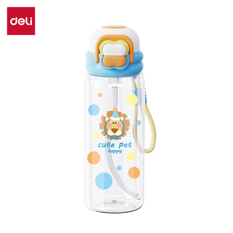得力LL314隨手杯(彈蓋雙飲)(750mL)(藍(lán))(1個/盒)