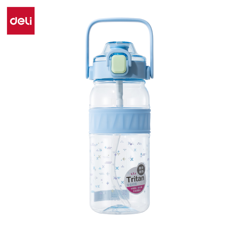 得力LL315隨手杯(彈蓋)(800mL)(藍(lán))(1個/盒)