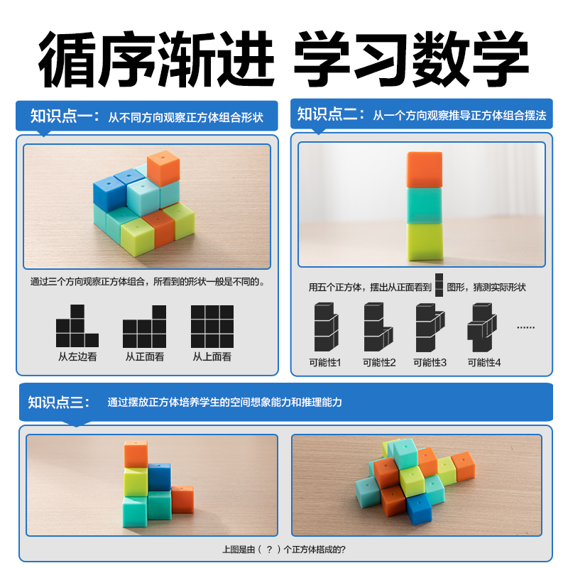 得力YX517學(xué)具正方體套裝(混)(袋)