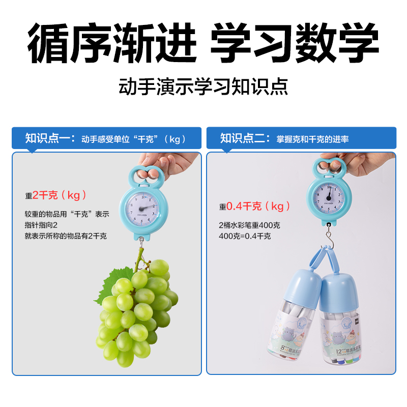得力YX530學(xué)具學(xué)生手提秤(混)(個)