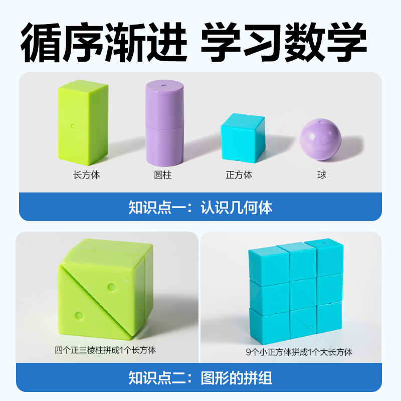 得力YX522學(xué)具幾何體套裝(混)(盒)