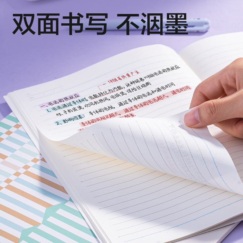 得力WA540-P行紜無線裝訂本(行紜格次方)(本)