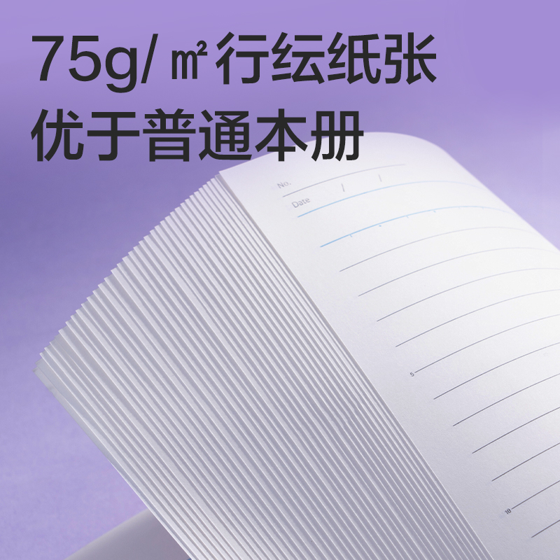 得力WB540-P行紜無線裝訂本(行紜格次方)(本)
