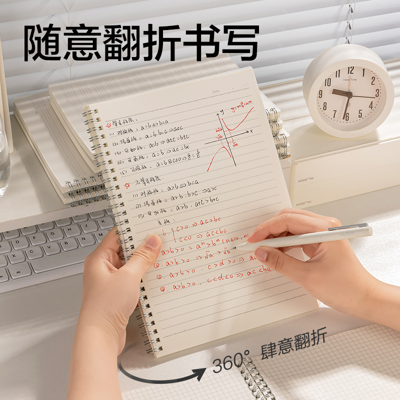 得力LPB580-1牛盾PP本螺旋本(牛盾-英語)(本)