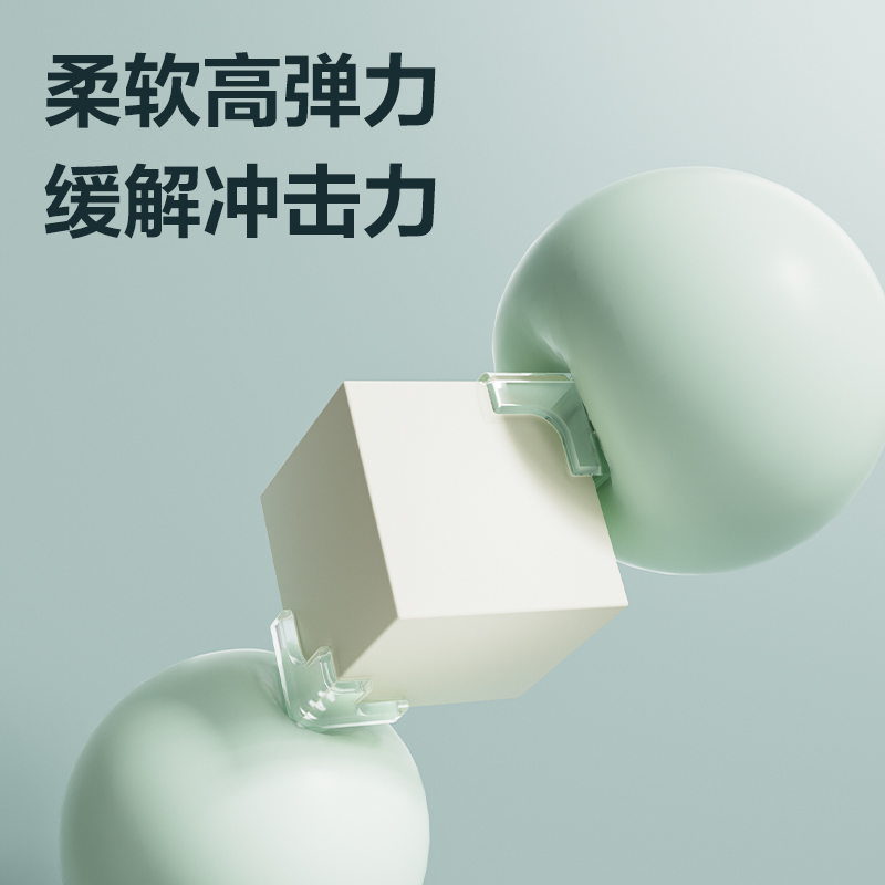 得力JF107防撞角38mm*38mm*38mm(透明)(8個/袋)