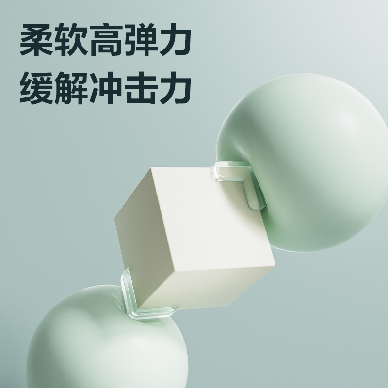 得力JF106防撞角40mm*40mm*15mm(透明)(8個/袋)