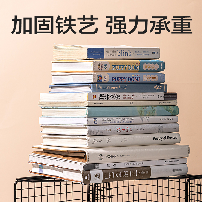 得力PJ105雙層置物架(黑)(個)