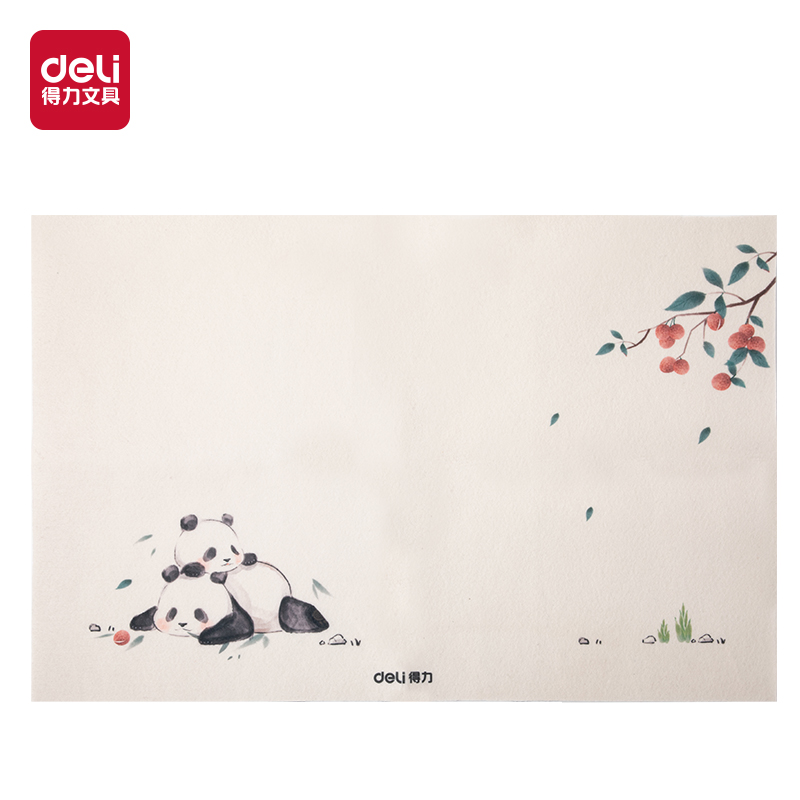 得力XM905熊貓毛氈40*60cm(白)(袋)
