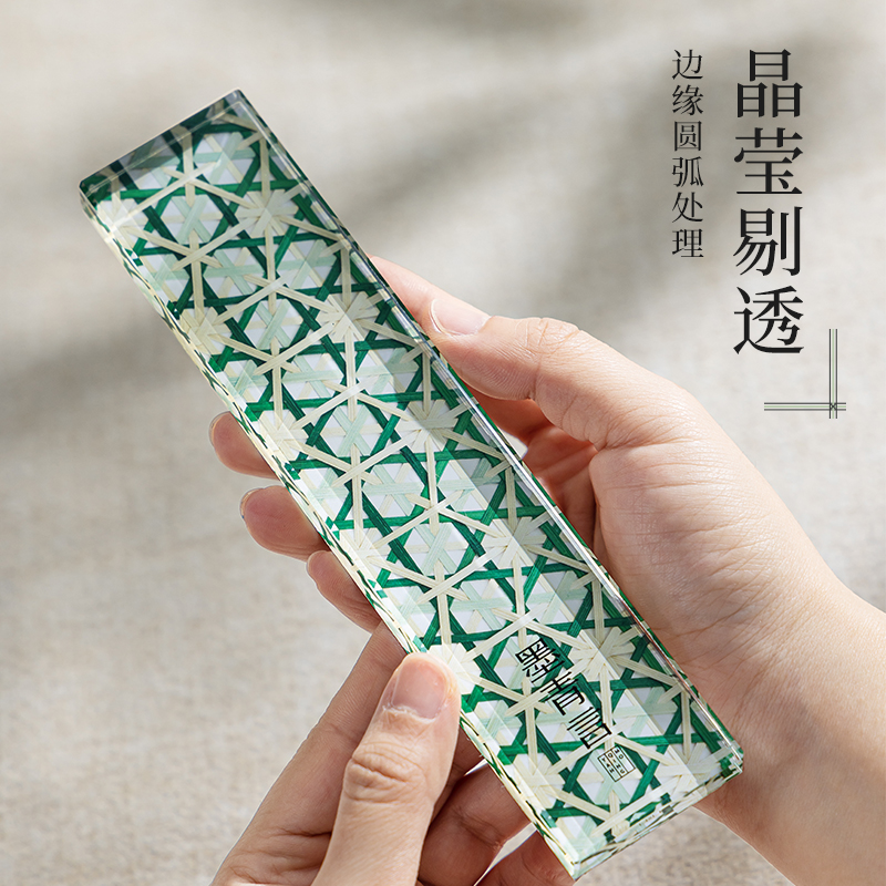 墨青言MY708方寸竹水晶鎮(zhèn)尺(混)(盒)