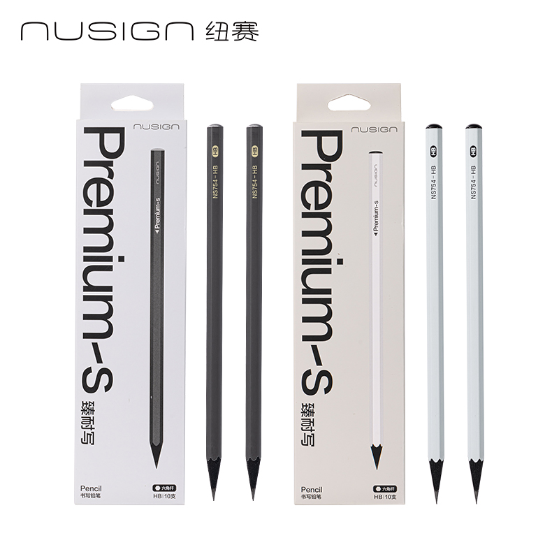 紐賽NS754-HB臻耐寫六角桿紐賽鉛筆HB(混)(10支/盒)