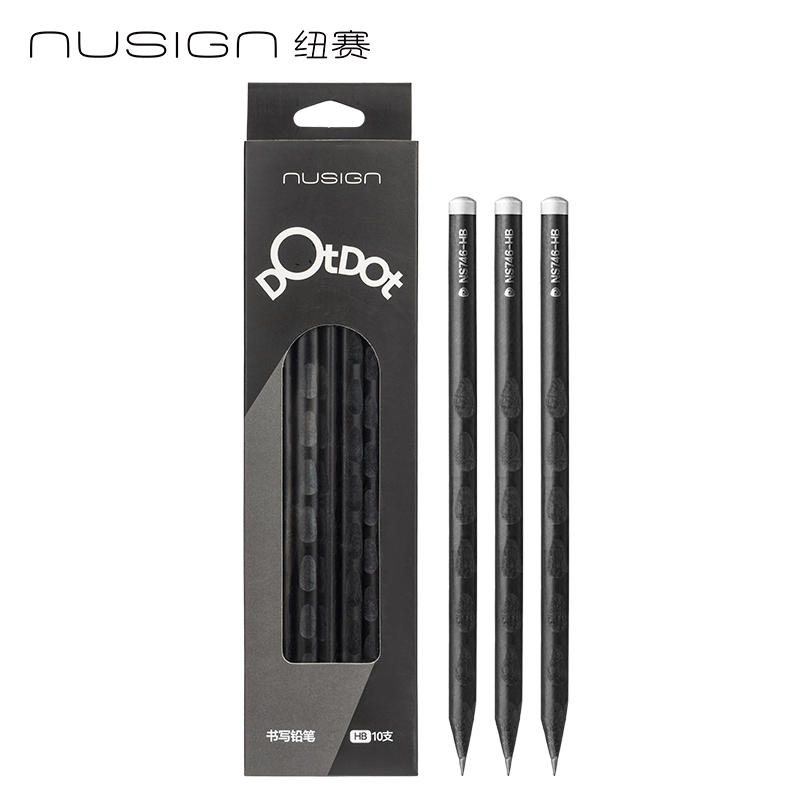 紐賽NS746-HB常規(guī)桿黑木洞洞紐賽鉛筆HB(黑)(10支/盒)
